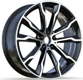  R20x8 5X112 ET 27 66.6 H3263F Black Polished (MB) For BMW (Z6) ((X3) HYBRID FORGED (Rear+Front)) 8x20 ET27 5x112