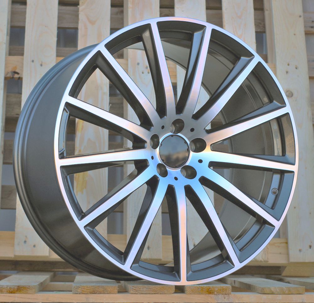  R21x10 5X112 ET 44 66.6 H3524F Grey Polished (MG) For MER (Z5) (HYBRID FORGED Rear+Front) 10x21 ET44 5x112