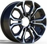  R17x7.5 6X139.7 ET 25 106.1 FBX198 Black Polished (MB) For TOYOT (Z5) (HYBRID FORGED) 7.5x17 ET25 6x139.7