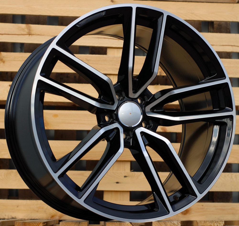 ALU PLATIŠČA R21x10 5X112 ET 46 66.6 B5610 Black Polished (MB) For MER (P2+P) (Rear+Front) 10x21 ET46 5x112
