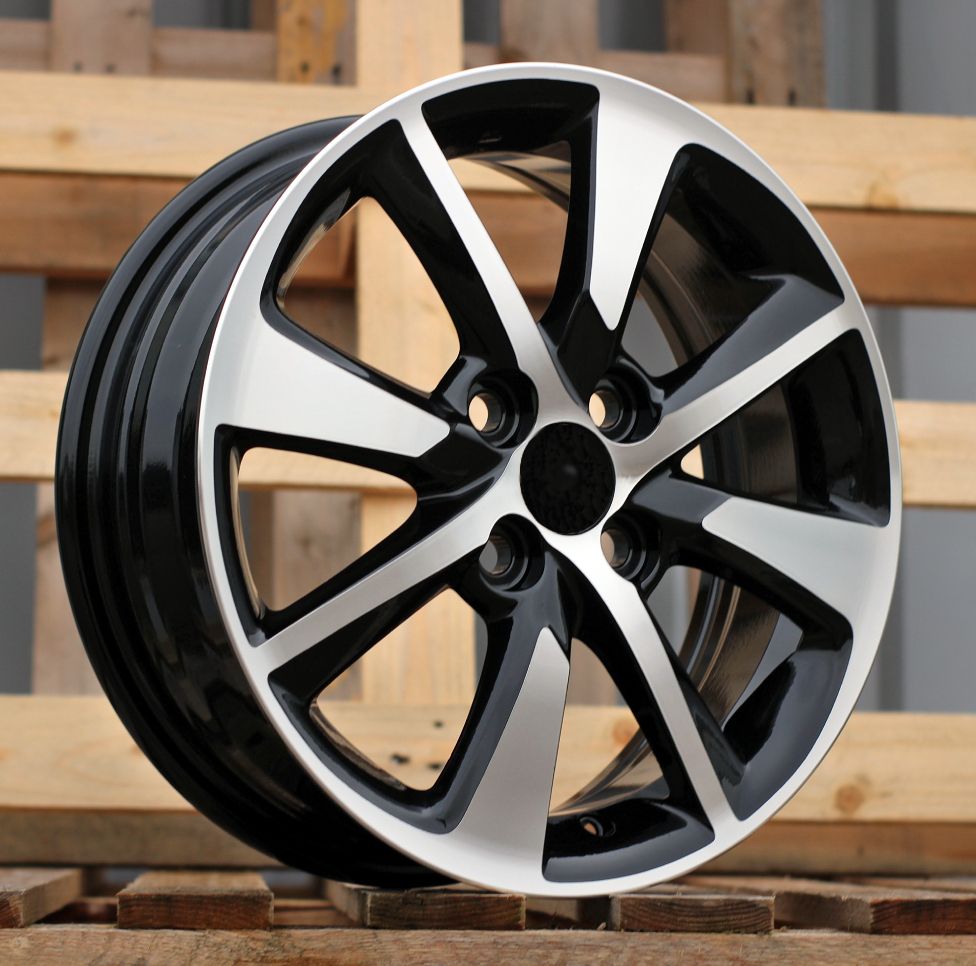  R15x5.5 4X100 ET 45 54.1 55504 Black Polished (MB) For TOYOT (A) 5.5x15 ET45 4x100