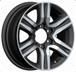 R17x7.5 6X139.7 ET 25 106.1 H718F Black Polished (MB) For TOYOT (K7) (HYBRID FORGED) 7.5x17 ET25 6x139.7