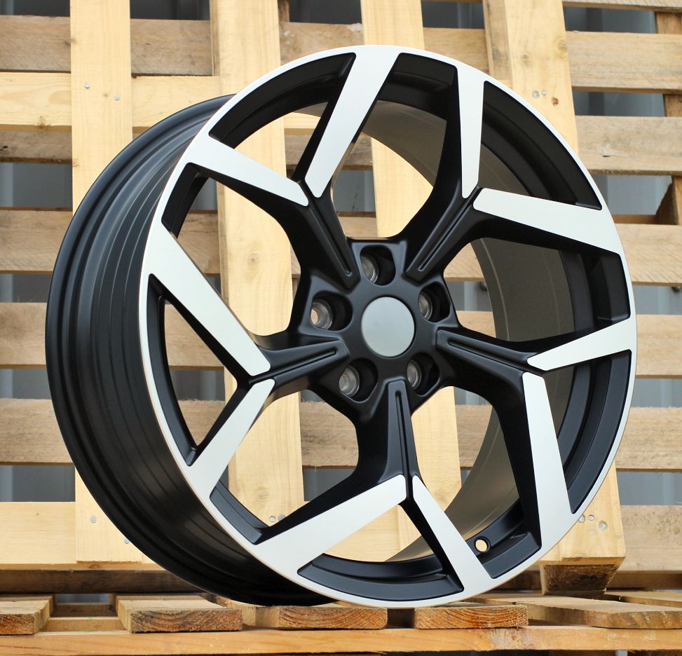 R19x8 5X108 ET 47.5 63.4 YF5729 Black Polished Half Matt (MBHM) For FORD (A) (HYBRID FORGED New Model) 8x19 ET47.5 5x108