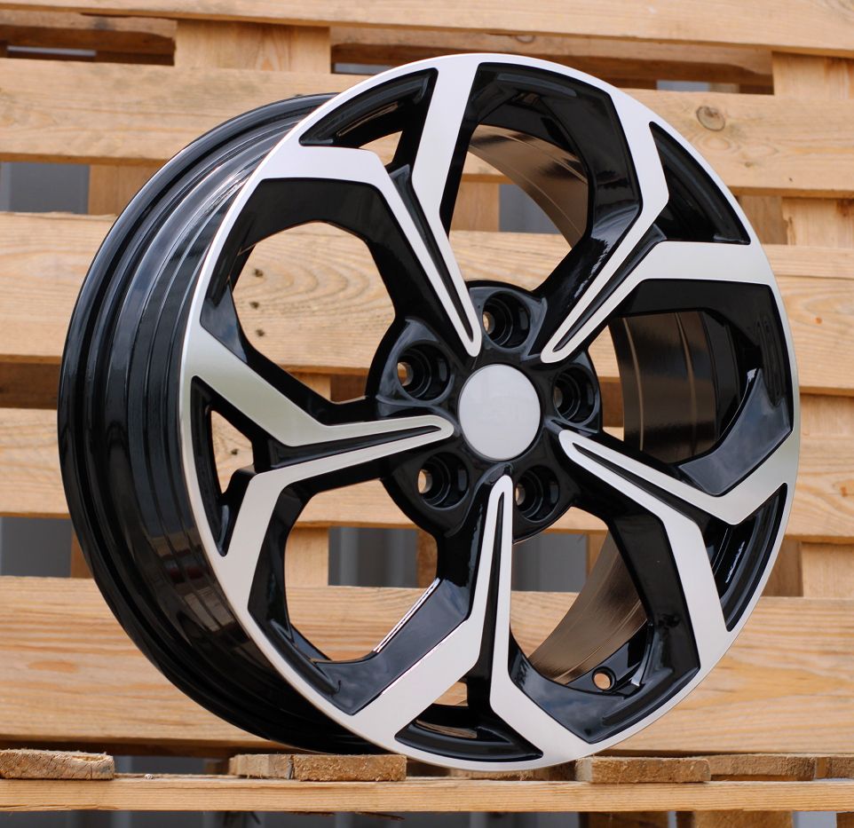  R16x6.5 5X114.3 ET 50 67.1 FE175 (YF5694) Black Polished (MB) For KIA (P2) (HYBRID FORGED) 6.5x16 ET50 5x114.3