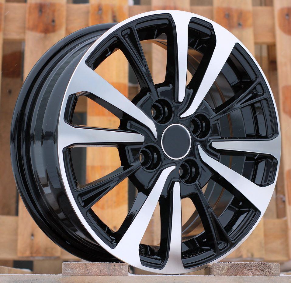 R14x5.5 4X100 ET 40 60.1 B1846 Black Polished (MB) TOYOT (Z1) 5.5x14 ET40 4x100